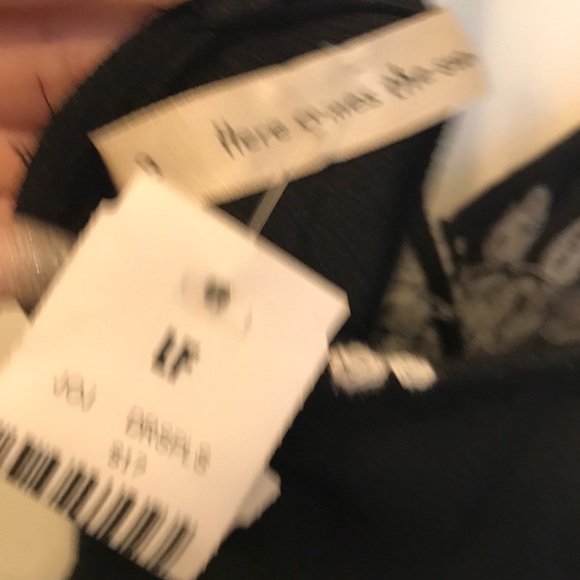 LF black and white embroidered skort romper - Picture 5 of 6